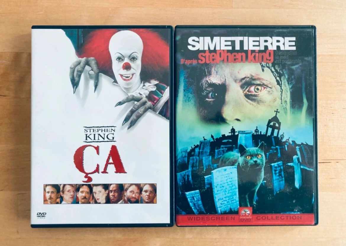 Lot 2 DVD cultes Stephen King: Ça et Simetierre.